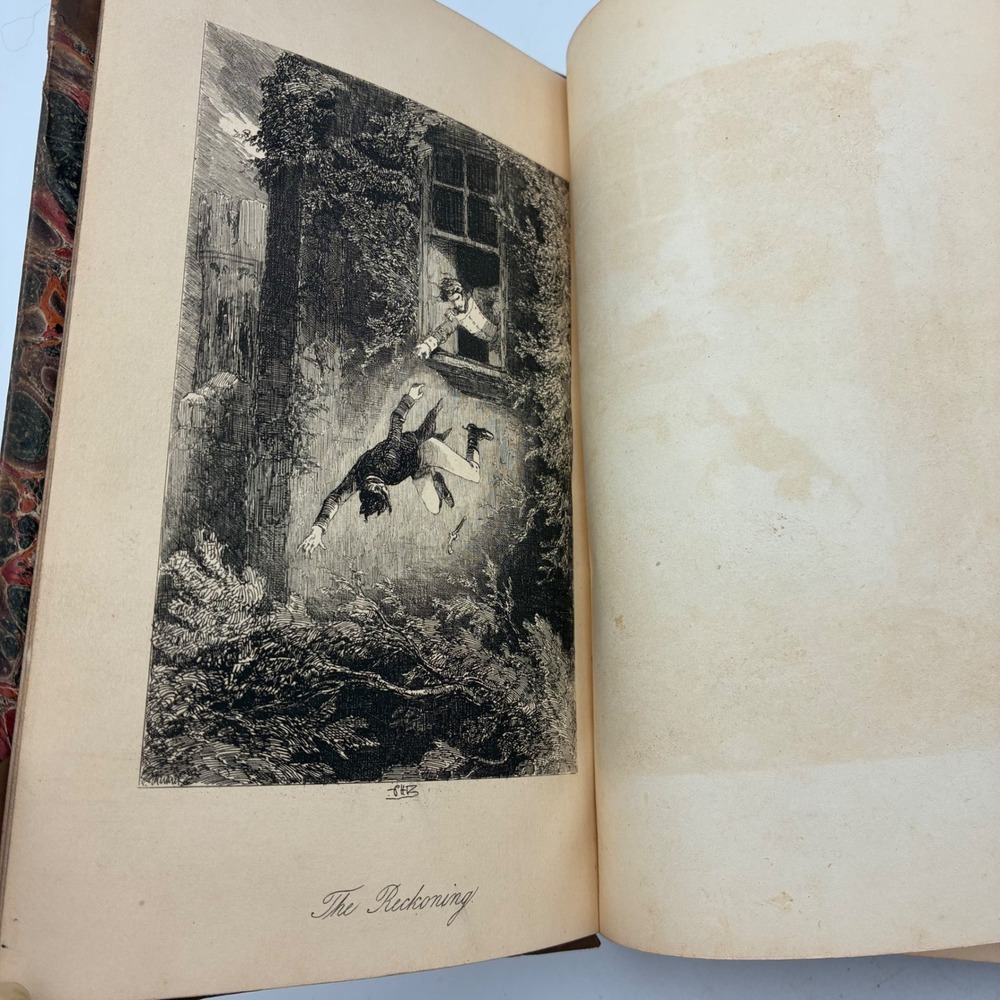 1865 The O'Donoghue Charles Lever Phiz Illustrated Leather Book - Picture 4 of 8